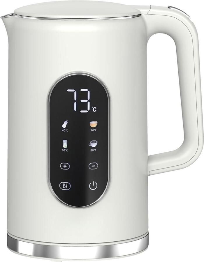 DNA Waterkoker Elektrische Waterkoker RVS Wit 16cm x 12cm x 22cm