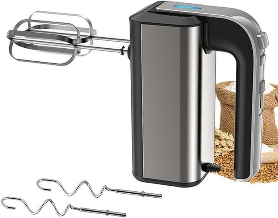 Dnntunk Staafmixer Krachtig & Vaatwasserbestendig 5 Snelheden 350W Zwart Zilver