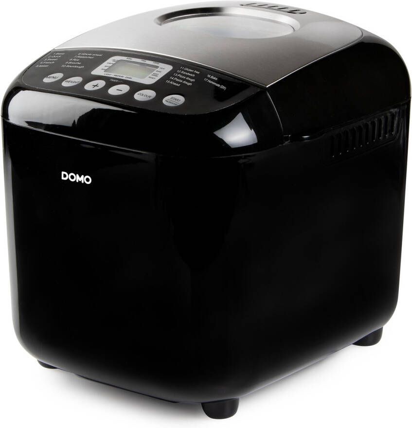 Domo B3978 Broodbakmachine 17 Programma s – Zuurdesem Glutenvrij 500-1000g – PFAS-vrij Zwart