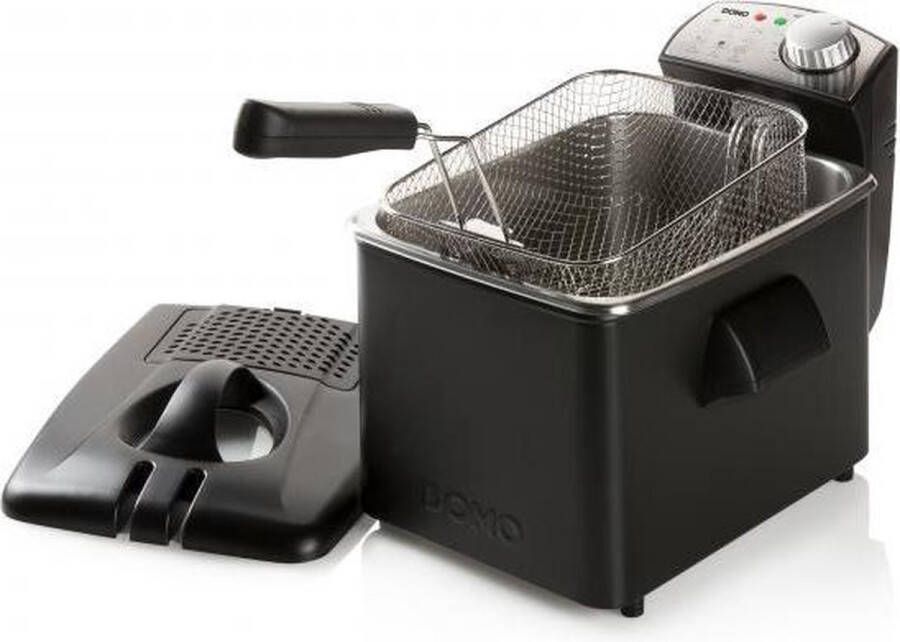 Domo DO1014FR friteuse Enkel 4 5 l Vrijstaand 3200 W Heteluchtfriteuse Zwart - Foto 2