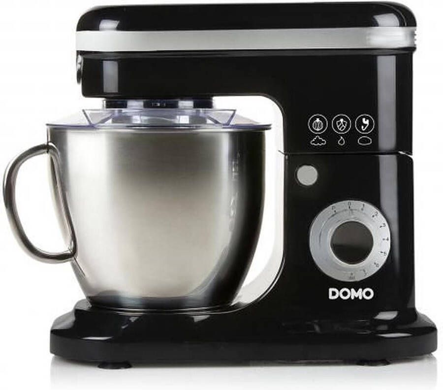 Domo DO1023KR Keukenrobot – Keukenmachine – 6L RVS Mengkom – 1200W Zwart