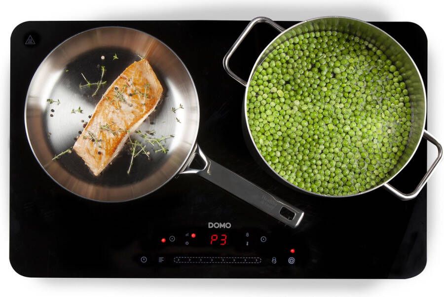 Domo DO333IP Inductie Kookplaat Vrijstaand Elektrische Kookplaat 2 Pits 3500W