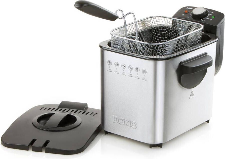 Domo DO507FR Frituurpan 4L 3000W Koude zone RVS