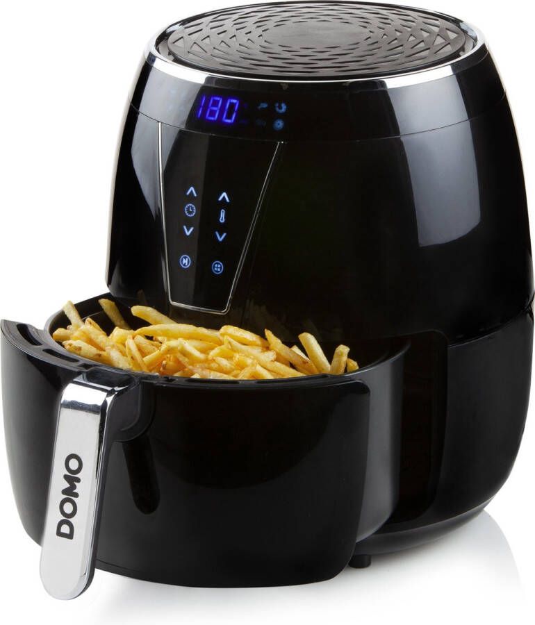 Domo DO532FR Airfryer XL Heteluchtfriteuse LCD display 4L PFAS-vrij Zwart