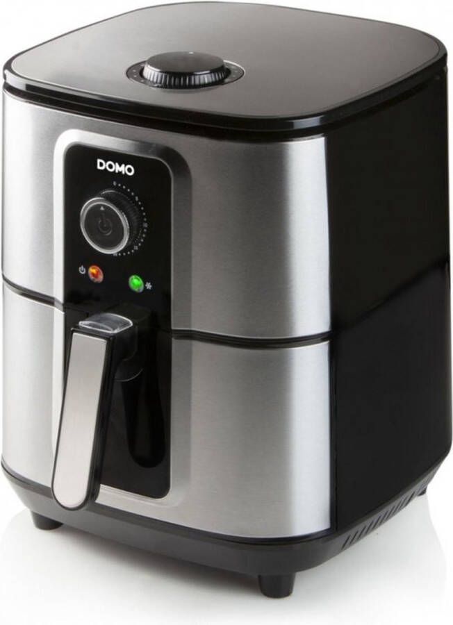 Domo DO536FR Deli-Fryer 5.5L Hetelucht friteuse 1.5kg 80° tot 200°C 30min timer Teflon tank en mand
