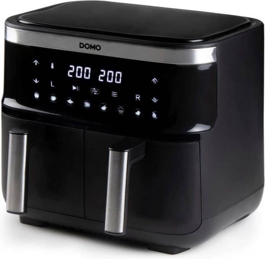 Domo DO537FR Airfryer XXL Heteluchtfriteuse 'double fry zone' 2 x 4 L 2850 W
