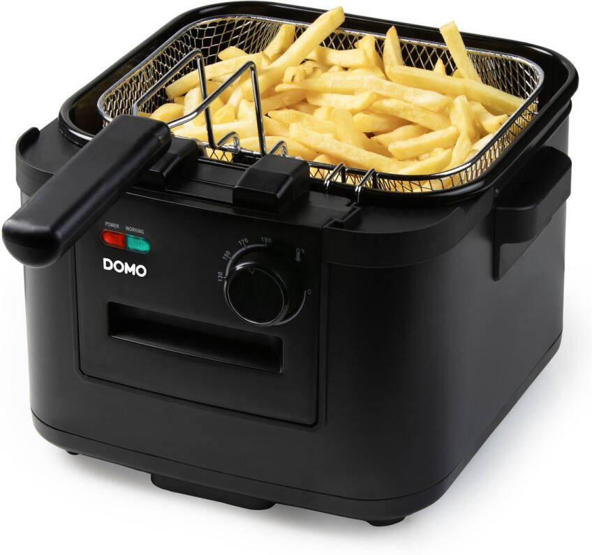 Domo DO545FR Friteuse XL Frituurpan 4L Koude Zone Kijkvenster 2000W