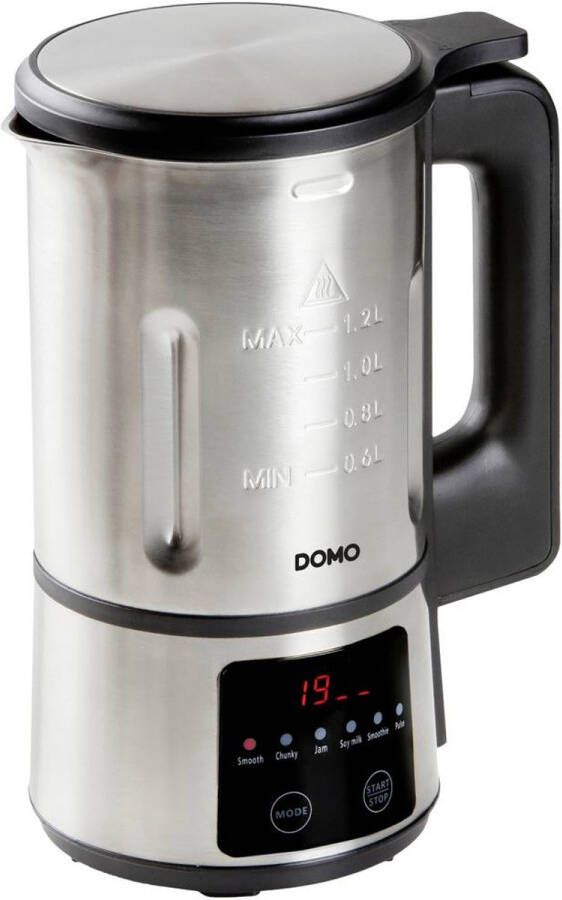 Domo DO727BL Soepmaker My Soup Express – 1 2L 6 programma s – Voor confituur en sojamelk RVS – Zwart - Foto 5