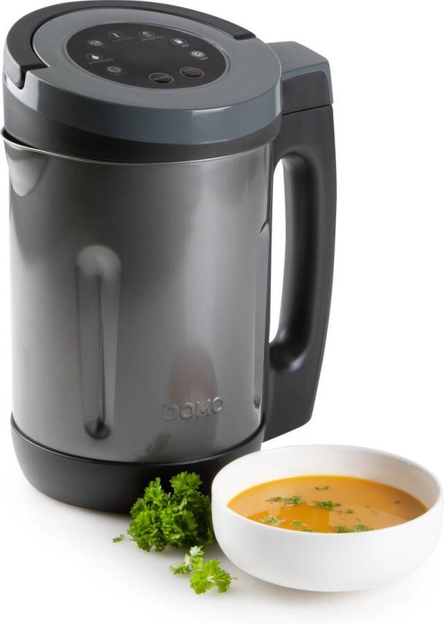 Domo DO728BL Soepmaker Met sauteerfunctie 2 L 7 programma's Blender RVS Zwart