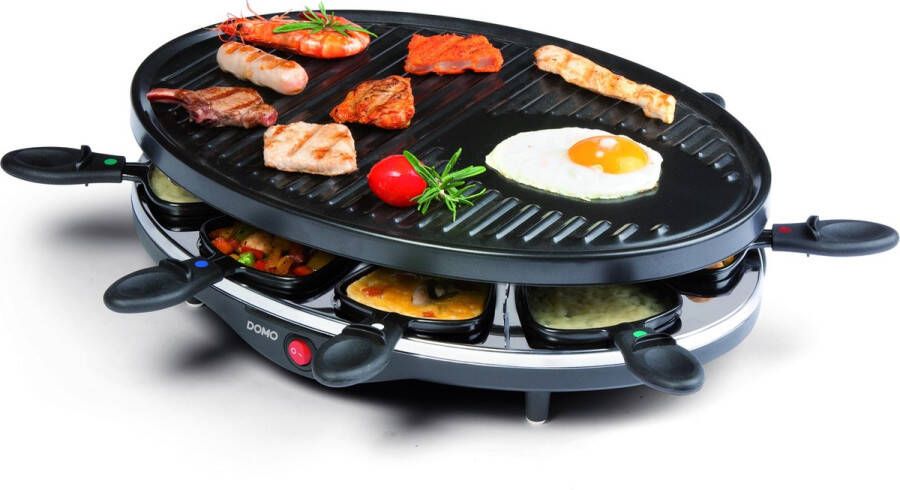 Domo DO9038G Gourmetset Grill Raclette 8 personen PFAS-vrij 1200W - Foto 3