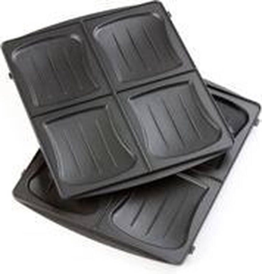 Domo DO9046C-CP Set bakplaten tosti croque voor DO9046C