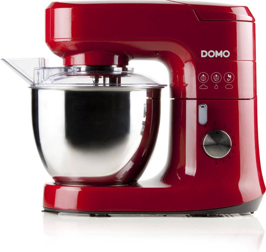 DOMO DO9145KR Keukenmachine 700W met blender en groentensnijder rood - Foto 1