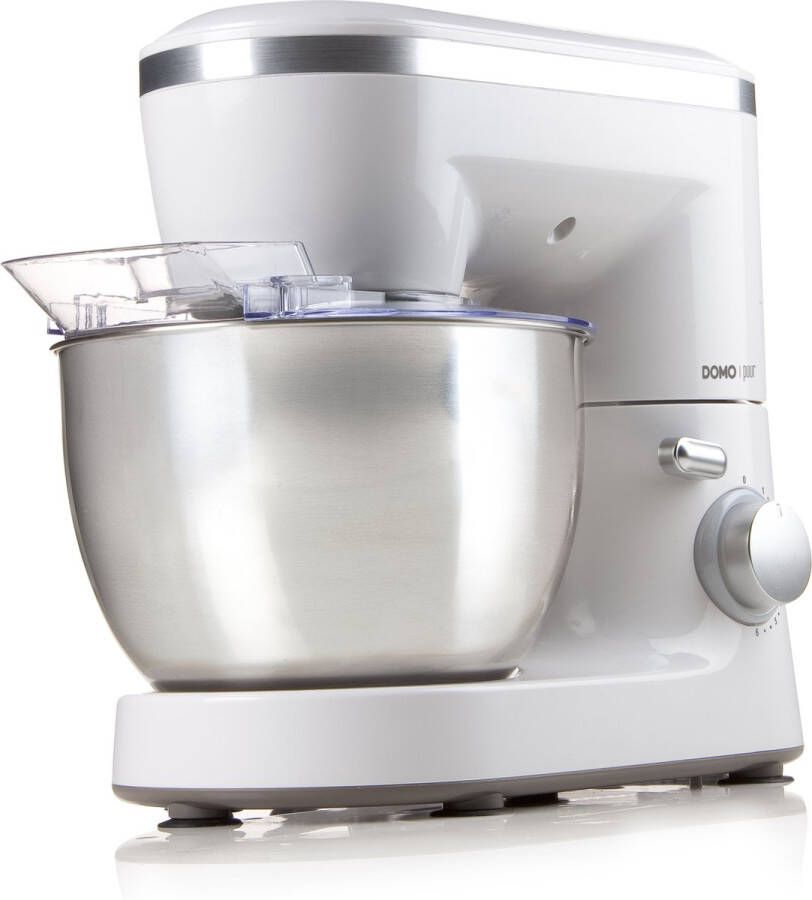 Domo DO9175KR Keukenrobot – Keukenmachine 'PUUR' – 4L RVS Mengkom – 700W Wit