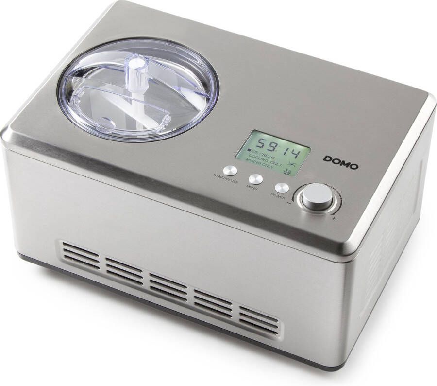 Domo DO9201I Ijsroommachine met compressor 2 L | IJs&Yoghurt bereiders | Keuken&Koken Keukenapparaten | DO9201I