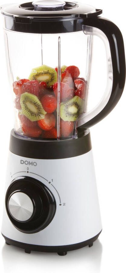 Domo DO9203BL Blender 500W 1 5L Zwart Wit
