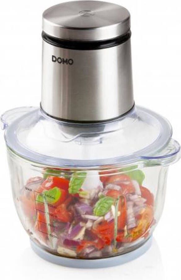 Domo DO9244MC Hakmolen 'Master Chopper' XL 1.4L glazen kom 400W Wit Zilver - Foto 2