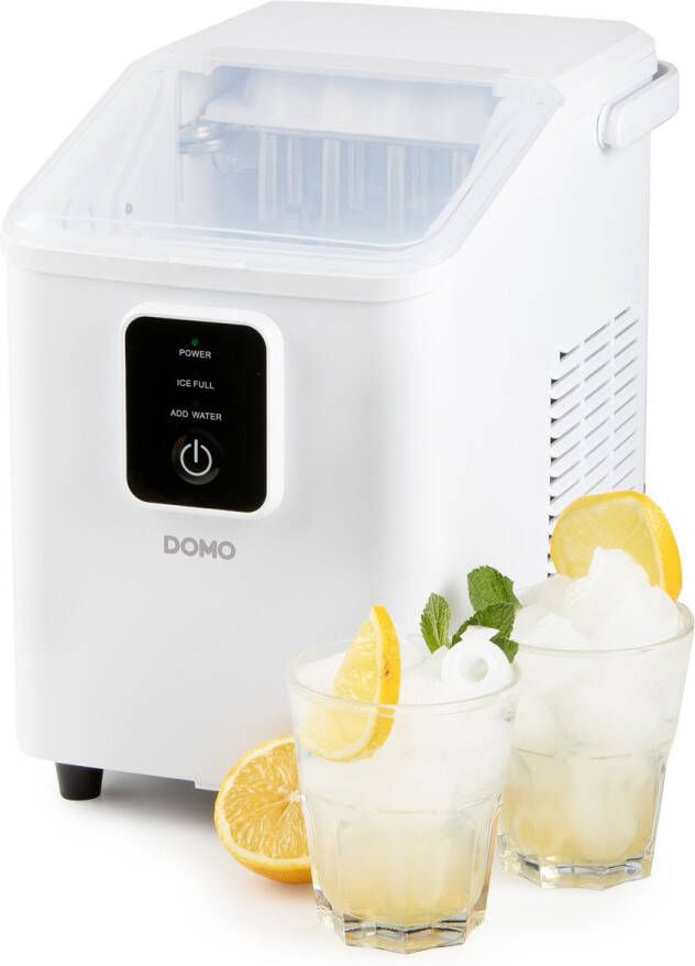 Domo DO9292IB IJsblokjesmaker – IJsblokjesmachine met IJsschep – 0 8 l – 9 ijsblokjes in 8 minuten Zelfreinigingsfunctie 12 kg 24 u – Wit