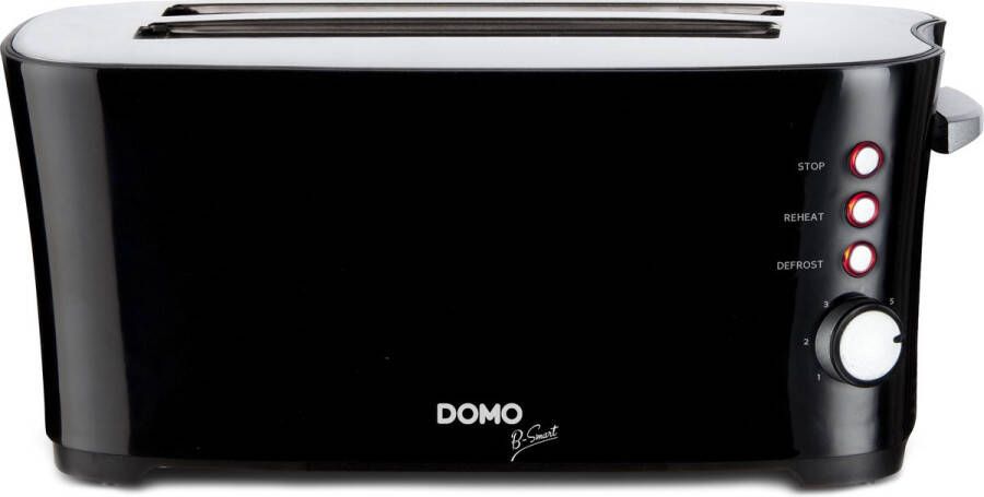 Domo DO961T Broodrooster 4 sleuven B-Smart Zwart