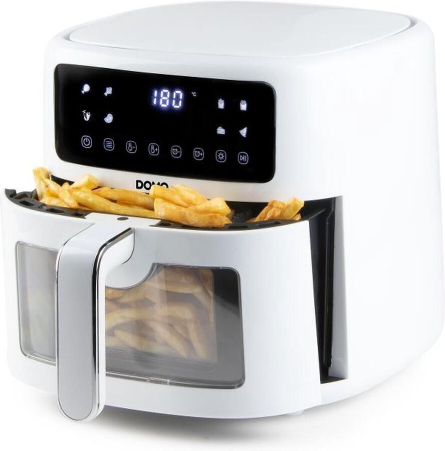 Domo DO1136FR friteuse Enkel 6 l Vrijstaand 1500 W Heteluchtfriteuse Wit