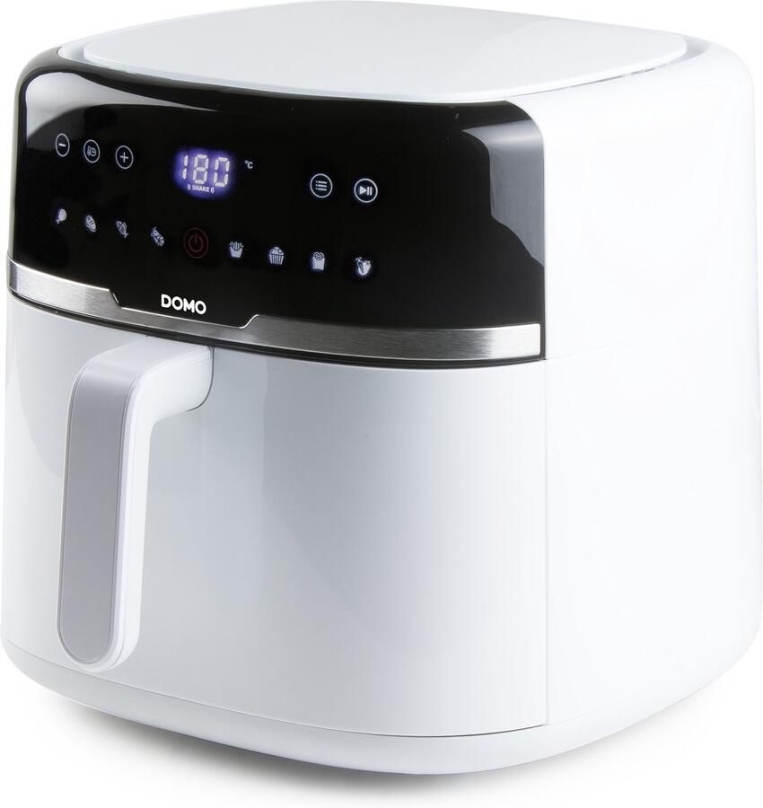 Domo DO1148FR Heteluchtfriteuse Airfryer XXL Family Size 8L 1800W Vrijstaand Wit