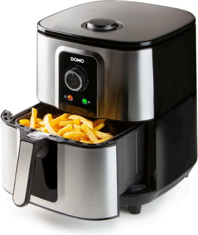 Domo DO536FR Deli-Fryer 5.5L Hetelucht friteuse 1.5kg 80° tot 200°C 30min timer Teflon tank en mand - Foto 2