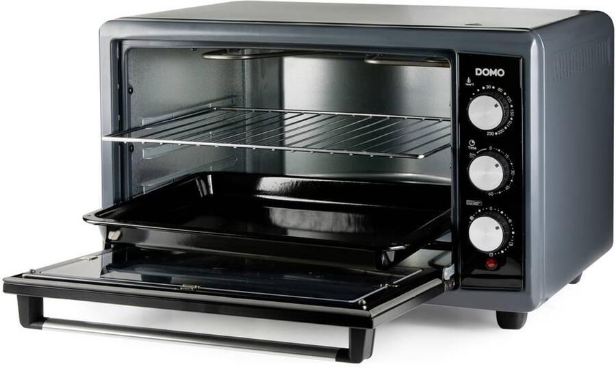 Domo DO808GO Vrijstaande oven Heteluchtoven 50 Liter 2000 W Grijs