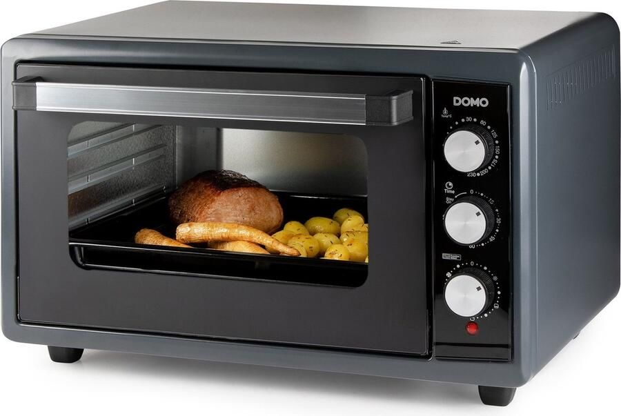 Domo DO808GO Vrijstaande oven Heteluchtoven 50 Liter 2000 W Grijs