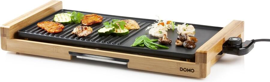 Domo DO8311TP Bakplaat Teppanyaki grill 60 cm bamboo style