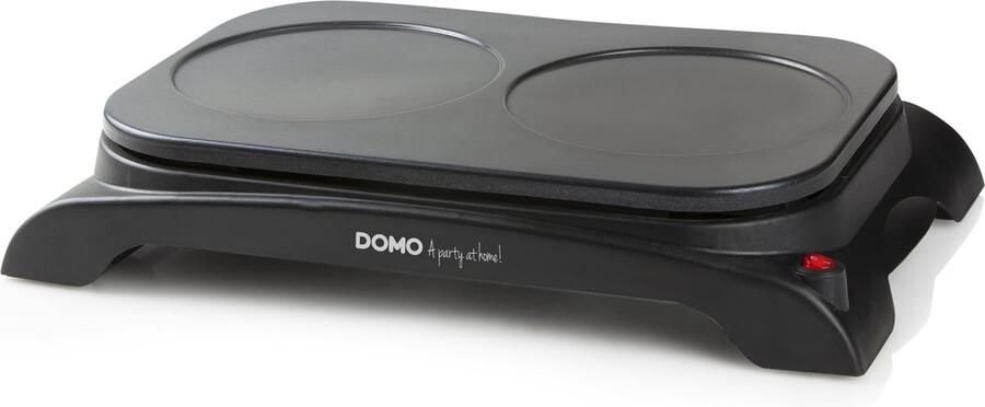 Domo DO8715P Dubbele pannenkoekenmaker Voor 2 stuks van Ø 18cm Zwart