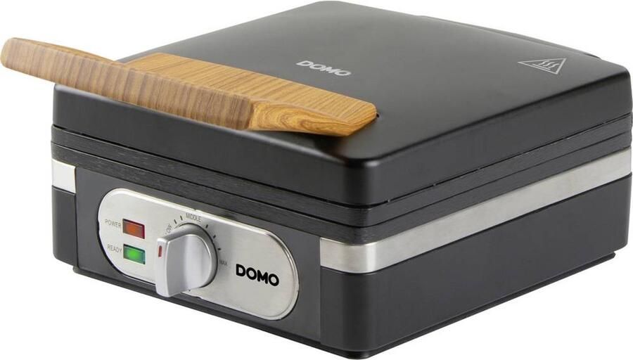 Domo DO9275W Wafelijzer – XL wafels 4x7 Belgische Wafels – PFAS-vrij – 1400W – Zwart