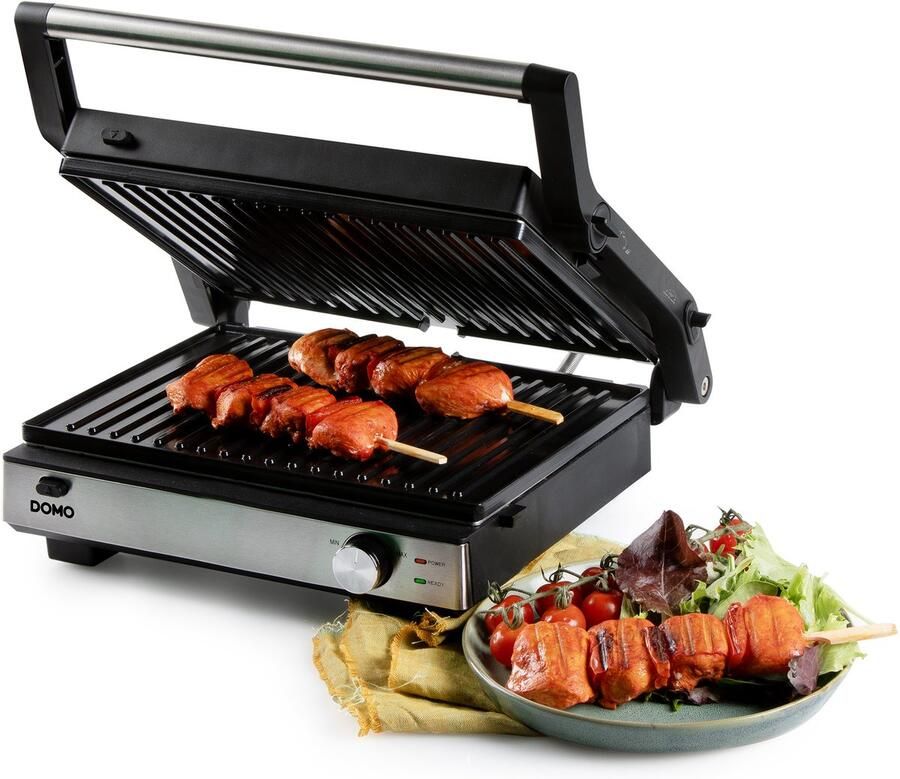 Domo DO9287G Multifunctionele contactgrill 2-in-1 – Wafelijzer Grill Apparaat – PFAS-vrije Keramische anti-aanbaklaag – 1800W