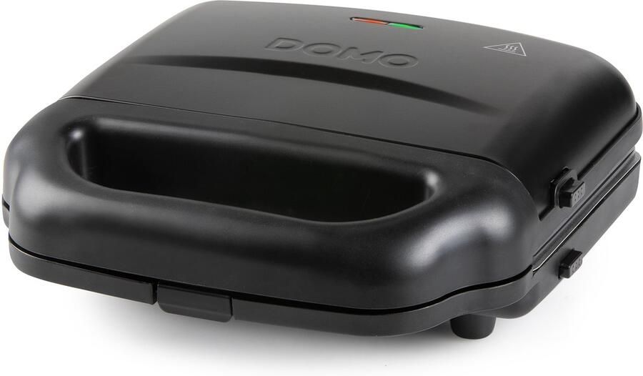 Domo DO9291C Big Snack XL 3-in-1 Wafelijzer Tosti-ijzer Contactgrill – PFAS-vrij – 1400 W Mat Zwart