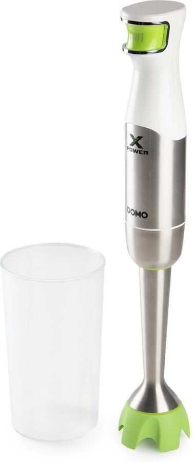 Domo DO9298M Staafmixer XPower Flex Met Maatbeker 1200W RVS Wit Groen