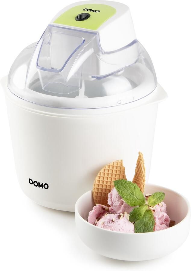 Domo DO9304I IJsmachine met Vrieskom IJsmaker Roomijs Sorbet Frozen Yoghurt 1 5 liter Wit