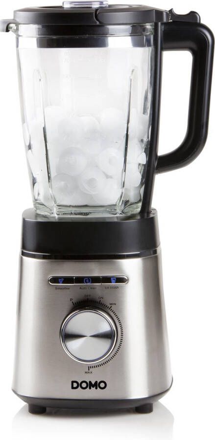 Domo DO722BL High Speed Blender Glazen kan 1 75 L 1400 W RVS zwart