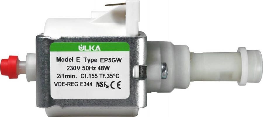 Dparts EP5 GW pomp voor koffiemachine Ulka EP5GW 48W 230V geschikt voor Philips Saeco Gaggia DeLonghi espressomachine vibratiepomp