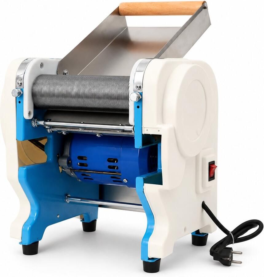 DPLUNIQ Snijmachine Groentesnijder Keukenmachine Foodprocessor Droge Verse Ingrediënten 550W 38x33x37cm Wit Blauw