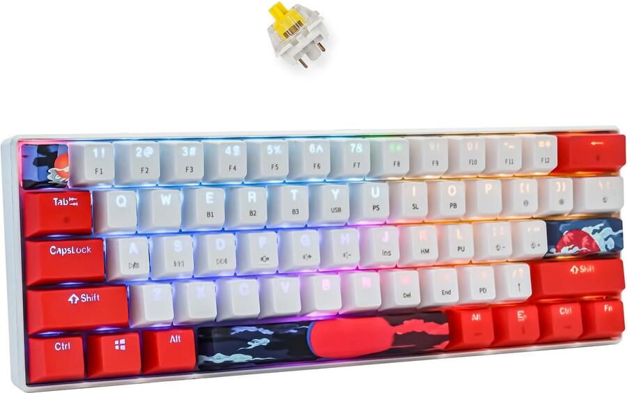 Draadloos Mechanisch Toetsenbord Compact RGB Achtergrondverlichting