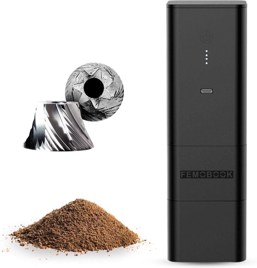 Draadloze Koffiemolen met USB Oplaadfunctie