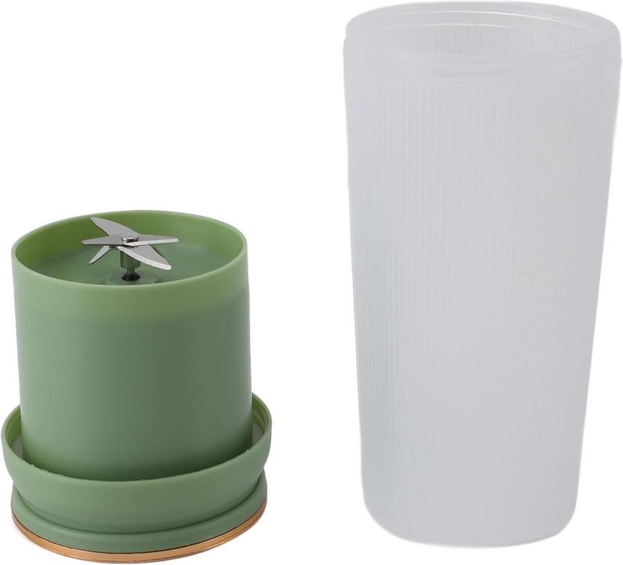 Draagbare blender 300 ml USB oplaadbaar 4 roestvrijstalen messen ideaal voor smoothies ServiceTopper