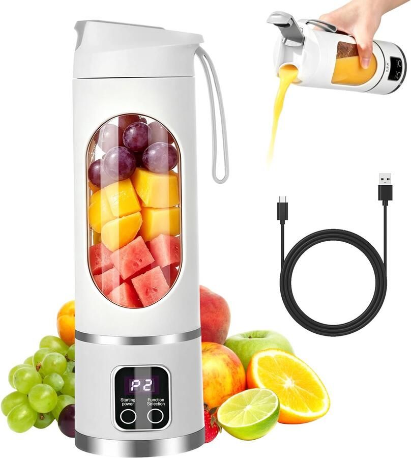 Draagbare Blender voor Smoothies en Shakes 450 ml