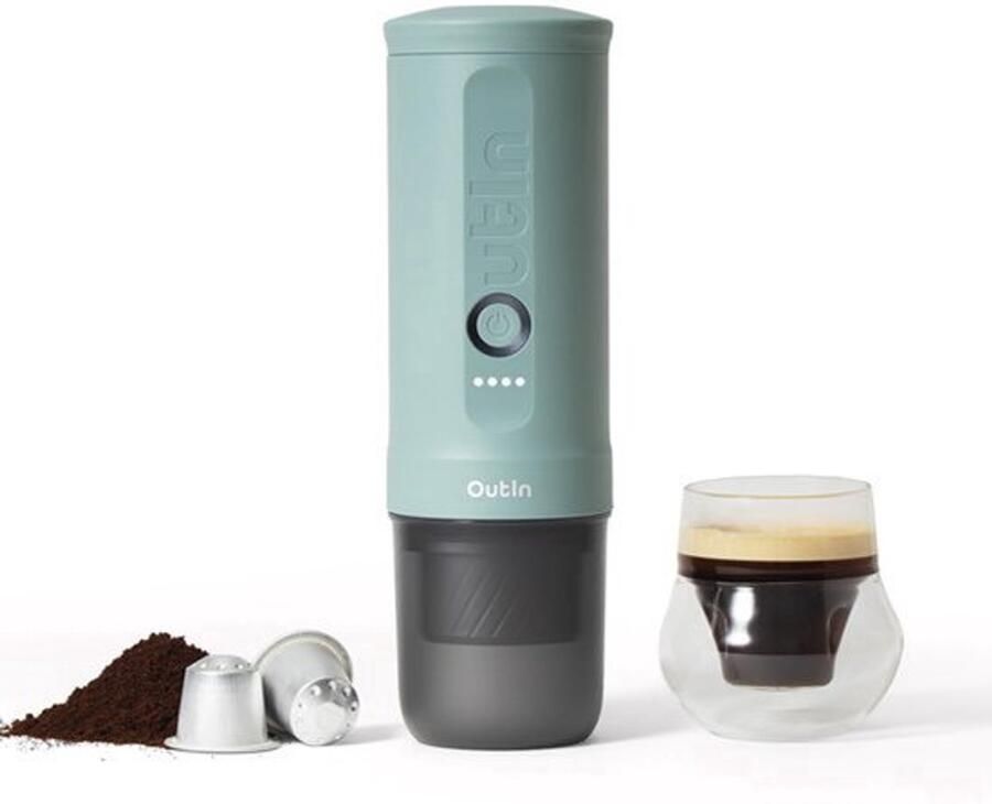 Draagbare elektrische espressomachine Canyon Green
