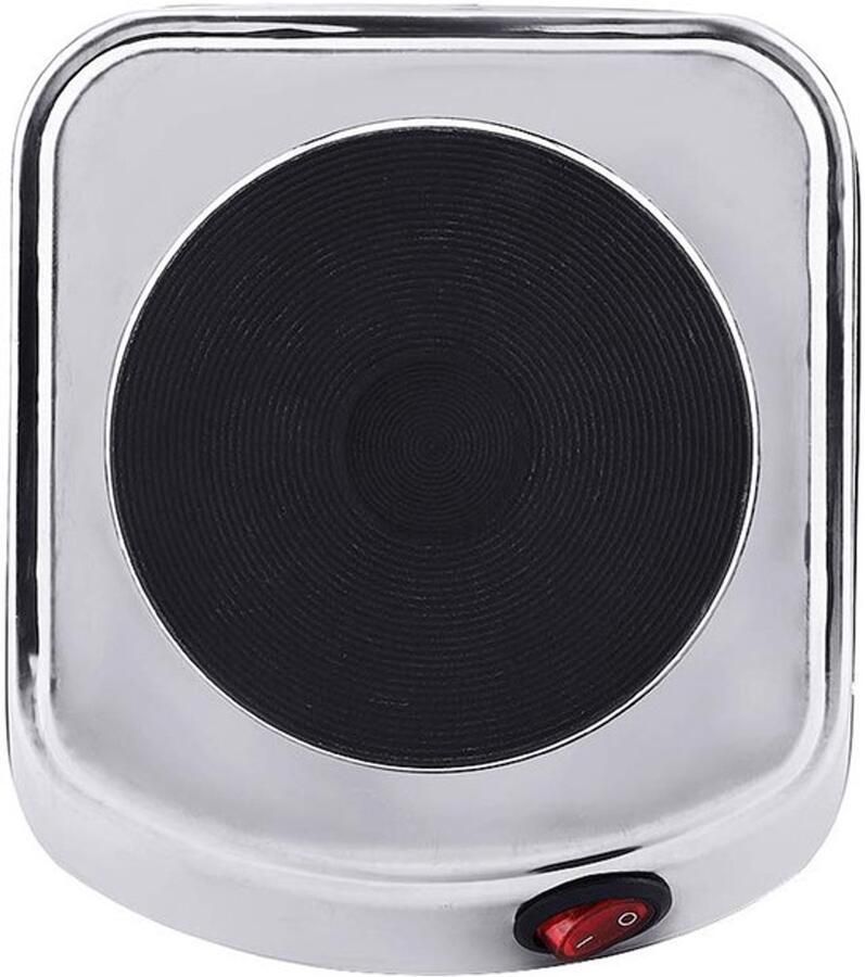 Draagbare elektrische kookplaat 500W – compacte mini kookplaat (155 x 135 x 60 mm) voor onderweg en thuis snelverwarmend geschikt voor keuken en tafelgebruik