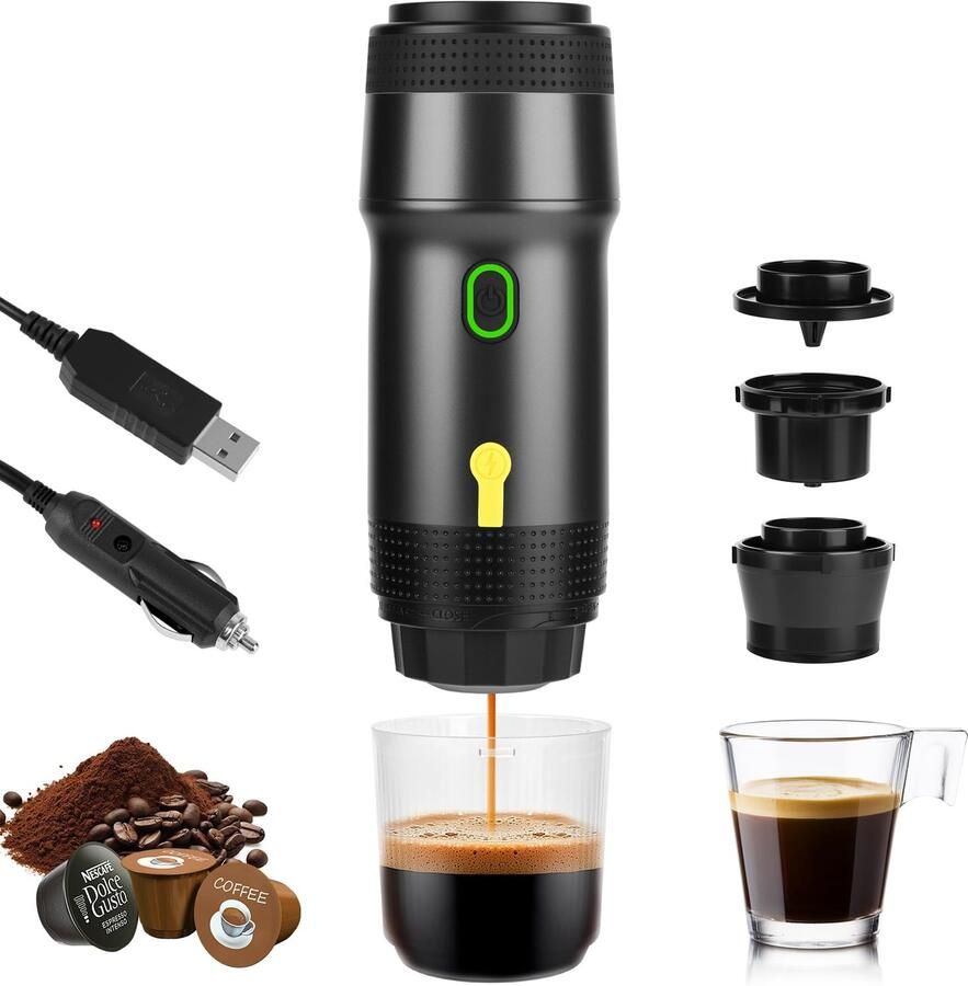 Draagbare Espresso Machine met 7500 mAh Accu