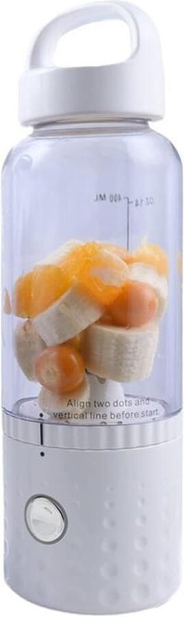 Draagbare Smoothie Maker 500ml met USB Oplaadfunctie