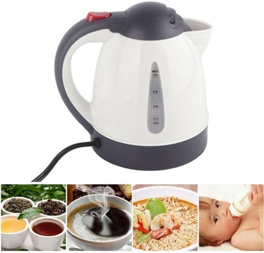 Draagbare waterkoker 1000 ml 24 V voor op reis auto vrachtwagen waterverwarming fles voor thee koffie