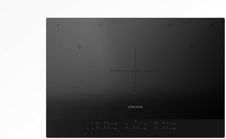 Dreame EZ60 Pro Inductiekookplaat 77 cm 7400W 5 Zones Quiet-Power Halfbrugmodule Timer 99 min Kinderslot