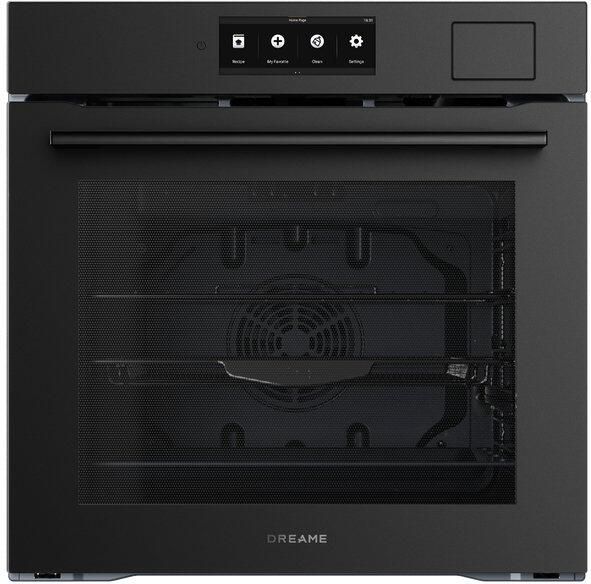 Dreame OZ60 Inbouwoven met Stoomboost 81L 11 Kookmodi Airfryer Pyrolyse A++ 6 86 Aanraakscherm Voedselthermometer Zwart