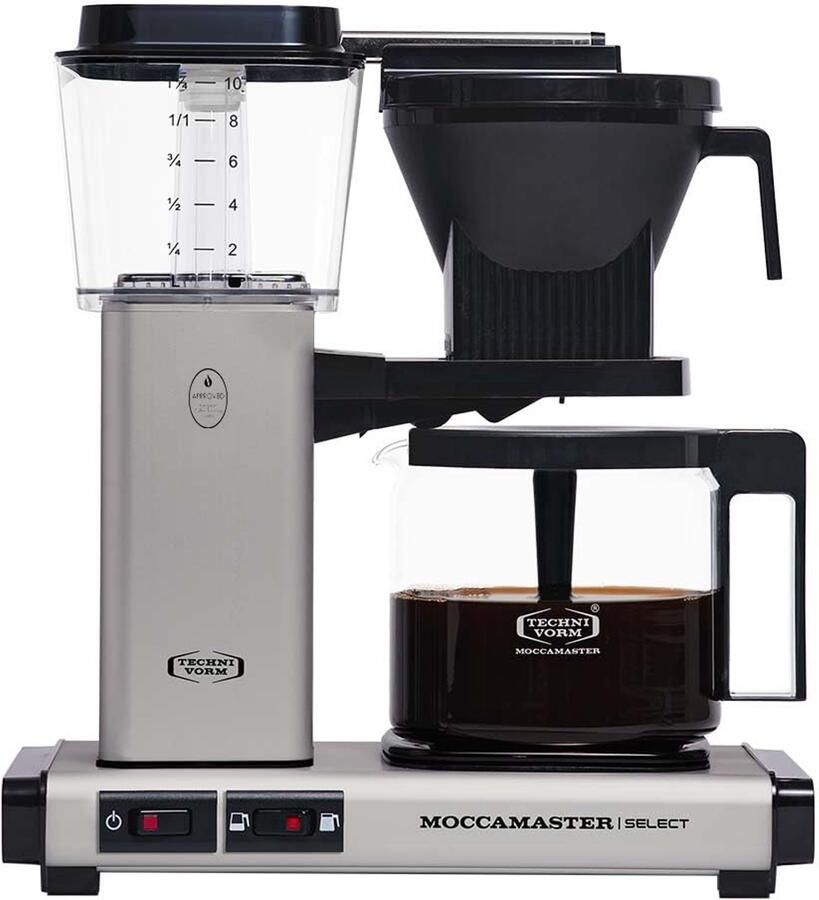 Drip Koffiezetapparaat Glazen kan Matt Zilver 1 25L