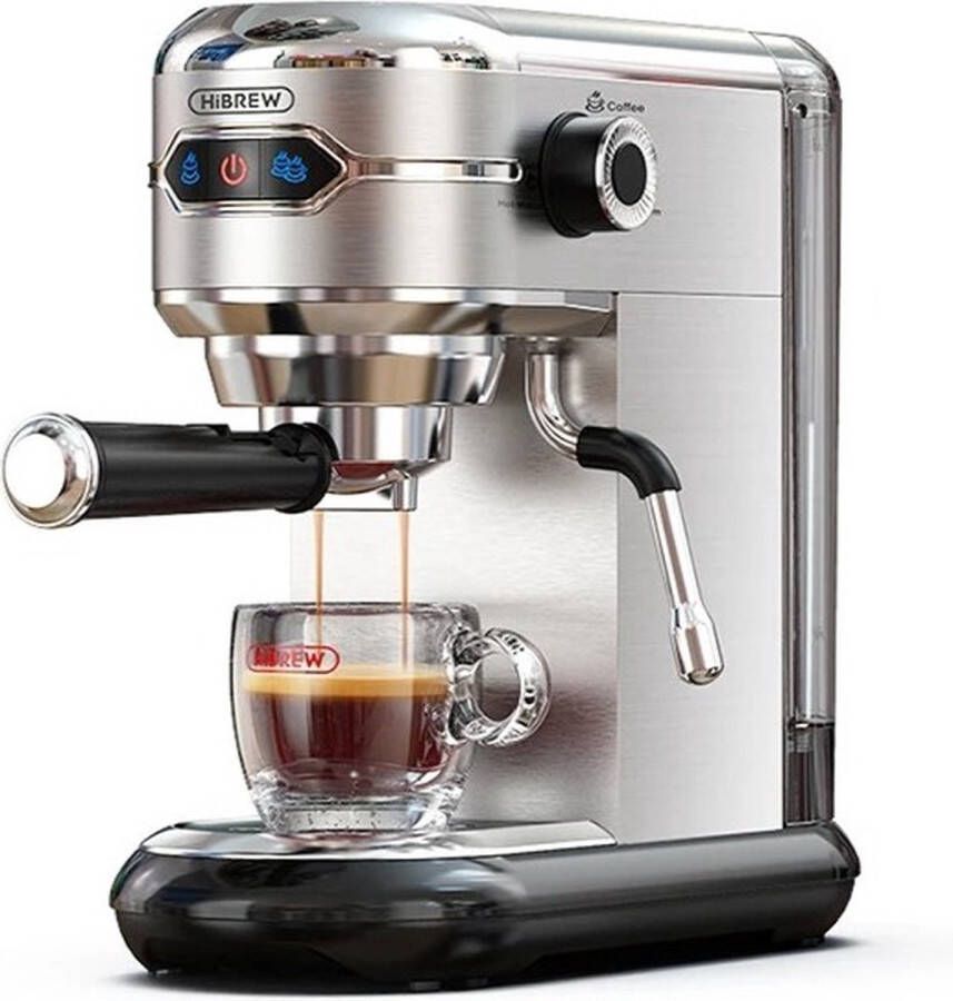 Dropon Koffiezetapparaat 20 Bar Espressomachine Cappuccino Heet water Koffieapparaat met bonen melk opschuimen